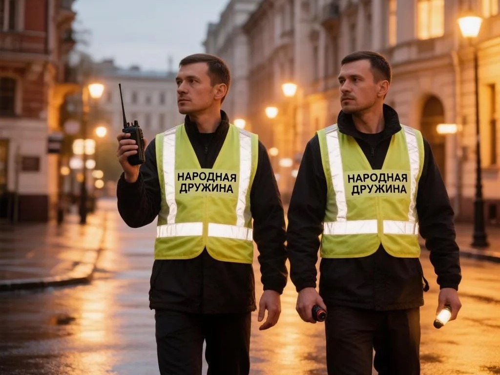 Народные дружиннники следят за общественным порядком на территории нашего округа.