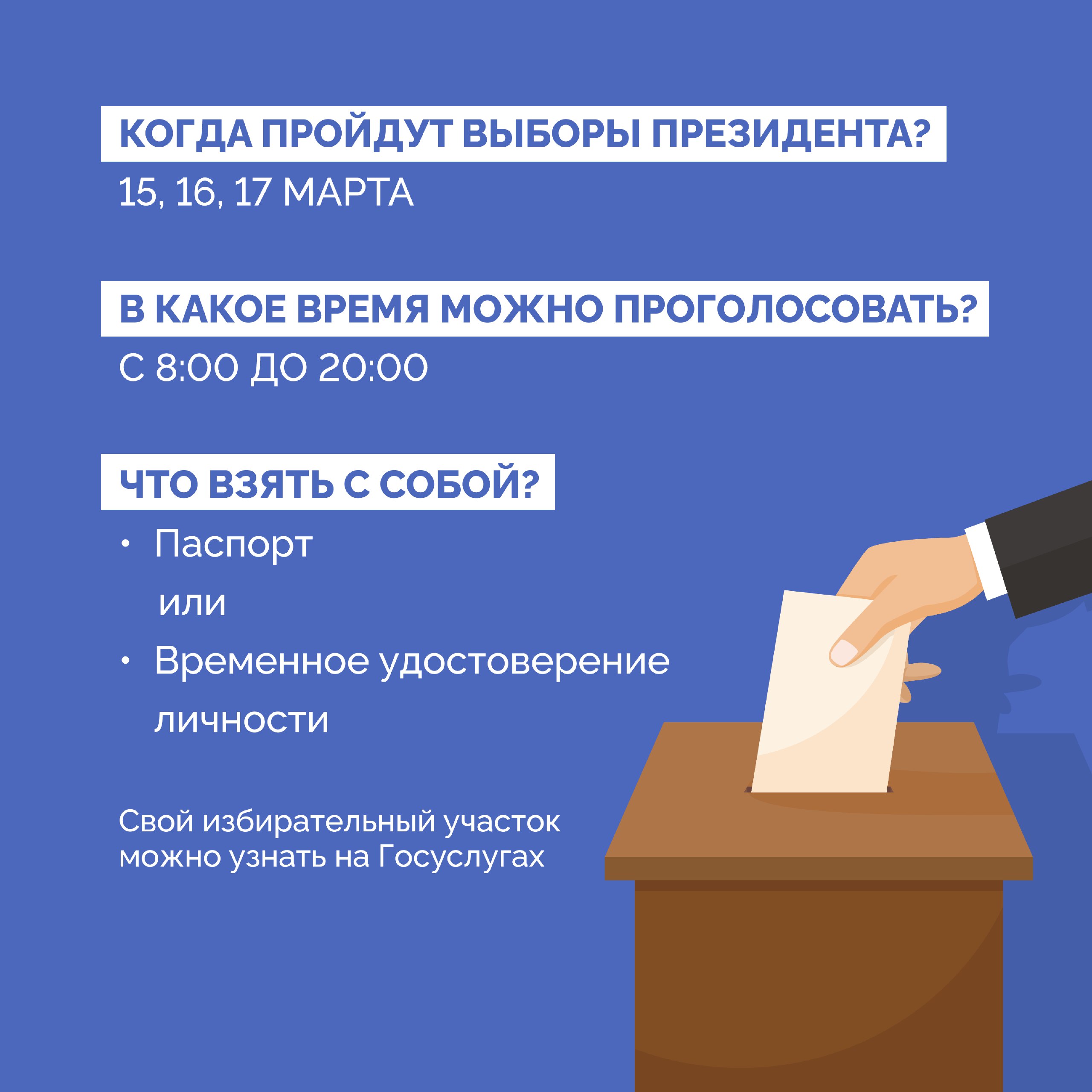 15 марта стартуют выборы президента России.